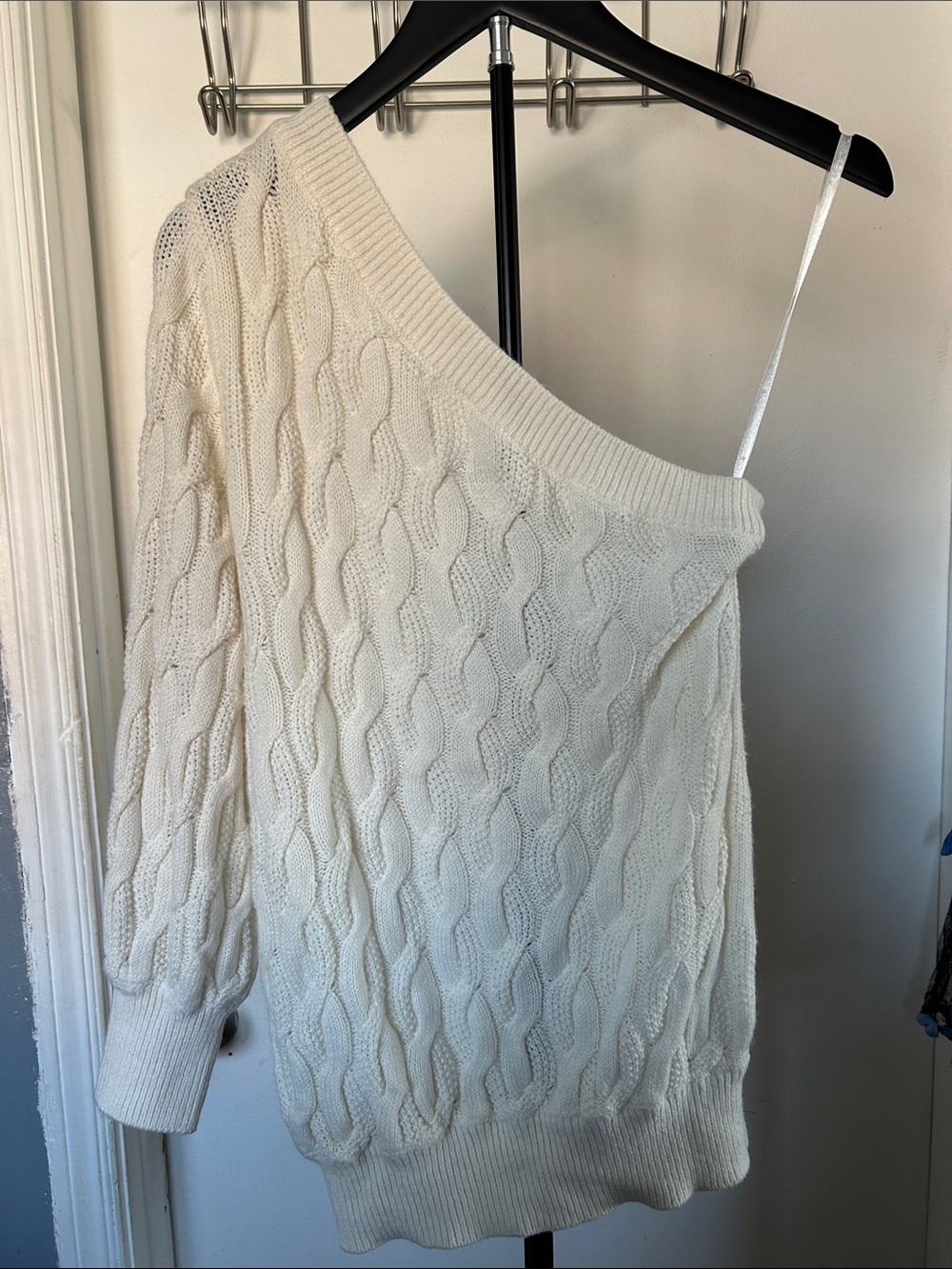 New York & Company One-Shoulder knit Sweater